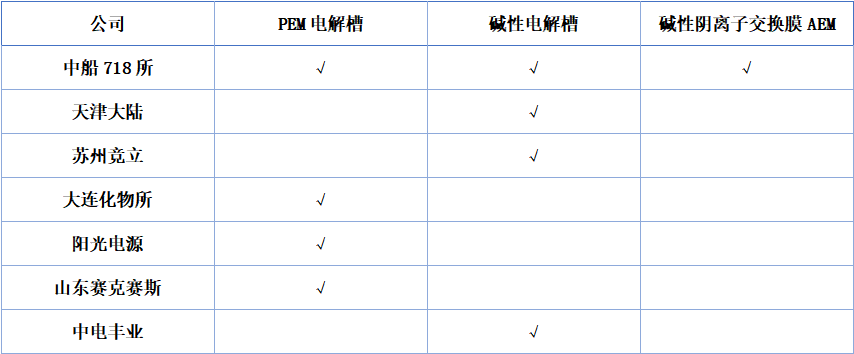 中國已掌握的綠氫制取技術(shù)