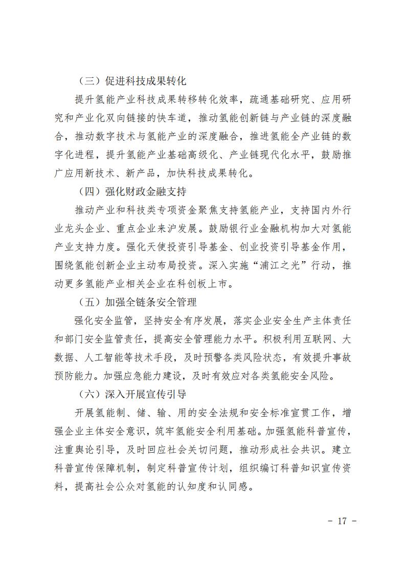 《上海市氫能產(chǎn)業(yè)發(fā)展中長期規(guī)劃 （2022-2035年）》印發(fā)！2025年規(guī)模突破1000億元_16
