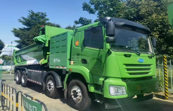 氫能源燃料自卸車(chē)近照